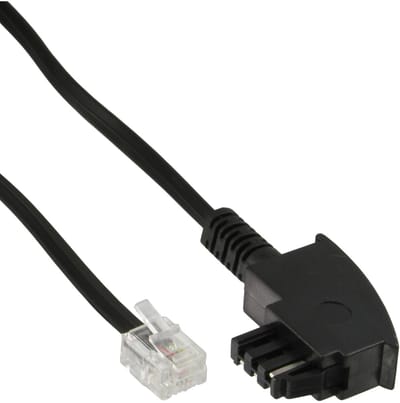 InLine® TAE-F kabel, voor Telekom/Siemens apparaten, TAE-F ST naar RJ11 ST, 3m