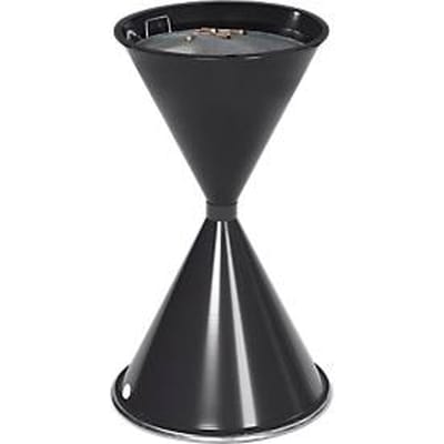 Staande asbak, van stalen, Ø 400 x H 700 mm, 15 liter, grafiet