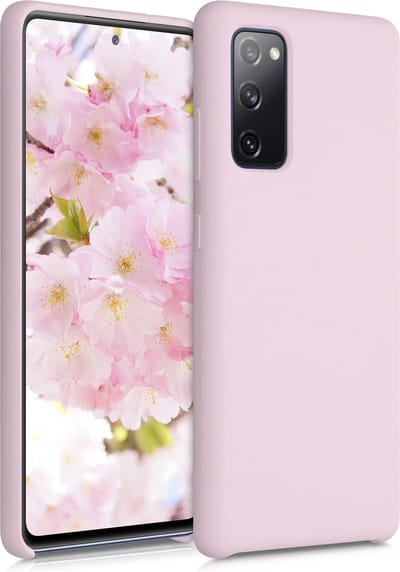 kwmobile telefoonhoesje geschikt voor Samsung Galaxy S20 FE - Hoesje met siliconen coating - Smartphone case in mat oudroze