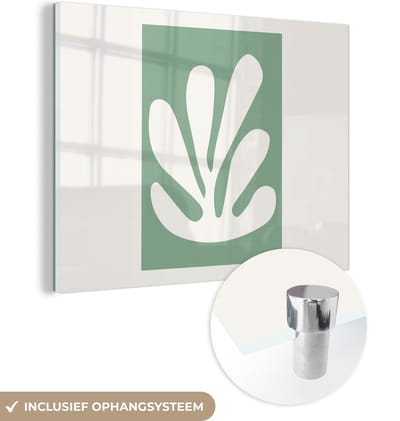 MuchoWow® Glasschilderij 160x120 cm - Schilderij acrylglas - Matisse - Groen - Oude meesters - Foto op glas - Schilderijen