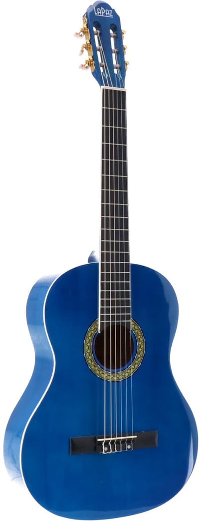 Klassieke Gitaar 4/4 - Met gratis lessen - LaPaz 002 - Blauw