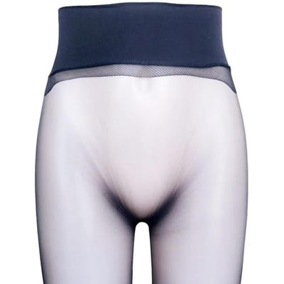 3D Ultra Dunne Onzichtbare Skinny Leg Panty Dames Sexy Transparante Kousen Met Voetvorm 360 Spoorloos Diep Kruis Panty One Size blue