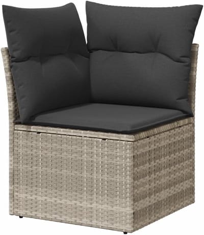 Hoekbank Tuin - Buiten Zitten - Ontspannen Buiten - Met Opbergruimte - 62 x 62 cm - Lichtgrijs