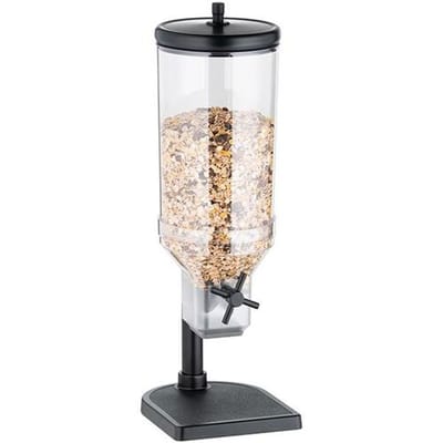GGM Gastro Cerealienspender - FRESH+EASY - 1 Kunstoffbehälter - 4,5 Liter - Edelstahlständer
