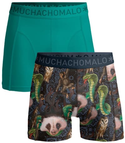 Muchachomalo Boxershort heren – 2 Pack – 95% Katoen – Heren Ondergoed – Kleding – Stevig Ondergoed – Onderbroeken Heren