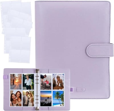 Solidchoice - A5 Foto Kaart Album met 120 Compartimenten