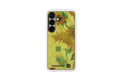 Samsung Flipsuit Card with Case - Samsung Galaxy S25 Hoesje - Colour Outside Van Gogh - Geel