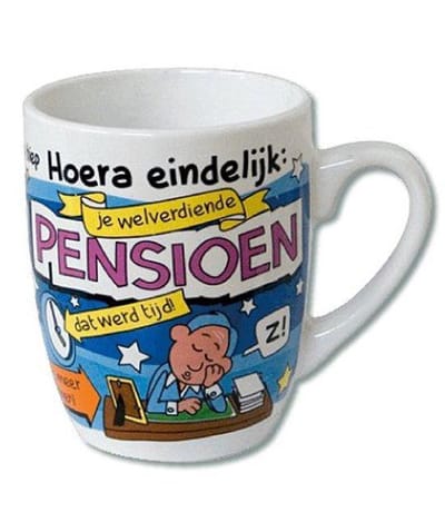 Cartoonmok Pensioen - 300 ml