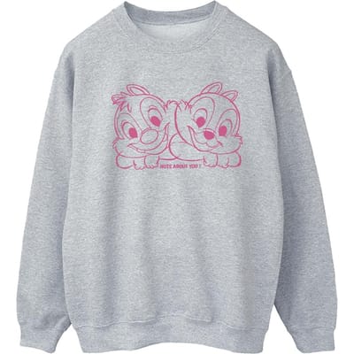 Disney Dames/Dames Chip ´n´ Dale Nuts About You Sweatshirt (Sportgrijs)