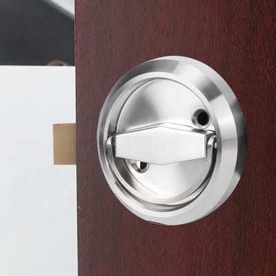Dailygoods- Deurslot Dubbelzijdig - 304 Roestvrij Staal - Ringgreep 75 x 54 mm - Geschikt voor Houten/Stalen Deuren - Toepassing Badkamer - Gewicht 350 g - Deurslotaccessoire