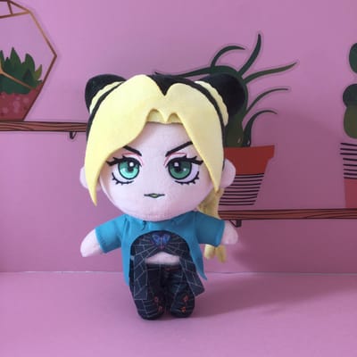 Jolyne Cujoh pluche pop/knuffel 20 cm JoJo's Bizarre Adventure Stone Ocean schattig zacht knuffelkussen verjaardagscadeau 20CM