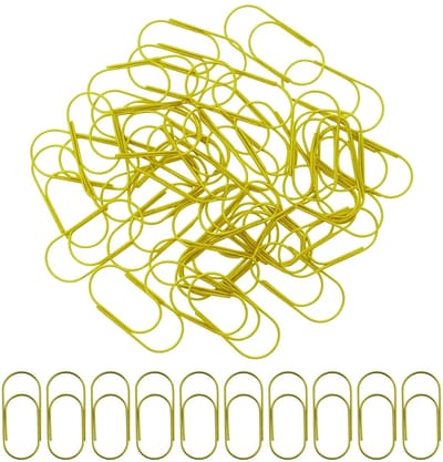 Dailygoods- Paperclips Goud - 40 Stuks - Documentensorteerklemmen - Kantoormateriaal - Decoratie - Duurzaam - Lichtgewicht - Kantoorclips