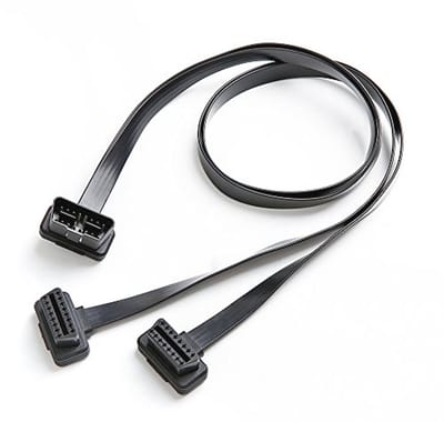 OBD II 16 Pin Splitter en Verlengkabel Adapter 1 Male 2 Female 30CM