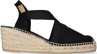 Toni Pons Ter Dames Espadrilles Negre |  Zwart | Linnen | Maat 40