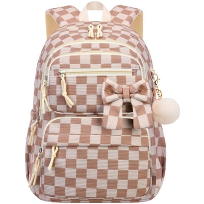 Schattige schooltas voor meisjes kersen strik middelbare scholier rugzak kinderen schoolrugzak Corduroy boekenrugzak tiener dagrugzak