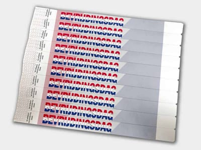 Tyvek Polsbandjes | Bevrijdingsdag Thema | 50 Stuks