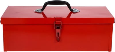 1 stuk gereedschapsbox met waterdichte opbergdoos voor handgereedschap en accessoires, stevige metalen behuizing