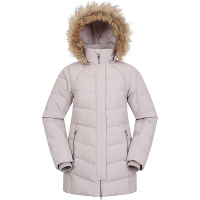 Mountain Warehouse Dames/Dames Isla II Lange Donzen Jas (Licht Beige)