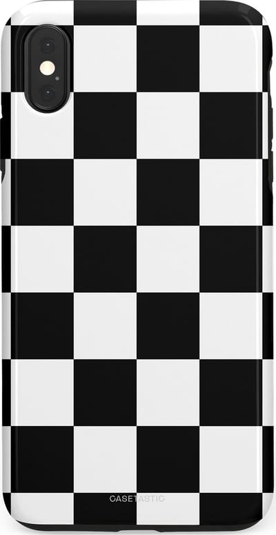 Casetastic Hoesje Geschikt voor Apple iPhone Xs Max - Stijlvolle Beschermende Duo-layer Case - Schaak