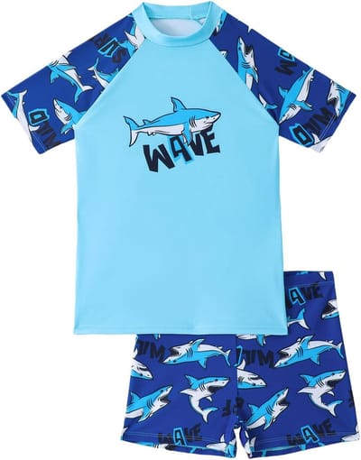 Zwemshirt Baby - Zonnebescherming Pak - Strand Pleizer - Tweedelig Set - 68 - Blauw