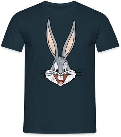Looney Tunes Bugs Bunny Distressed T-Shirt Heren