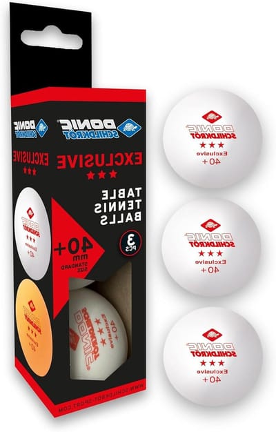 Tafeltennisballen - Poly 40+ - Training en spel - Kunststof materiaal - 3 stuks - Wit