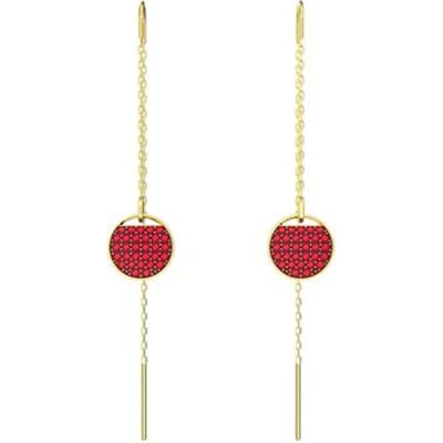 Swarovski Ginger Traanvormige Gouden Oorbellen Damesoorbellen Rood 5642945 Box (Random Color) beige