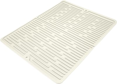 Grote Siliconen Afvoer Mat 50 x 40 cm, Antislip Afvoer Mat voor Keuken, Ideaal voor Pannen, Borden en Kommen