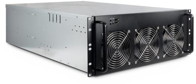 Inter-Tech 4W2 Mijnbouwrek - Case - Server (Rack) - Zwart