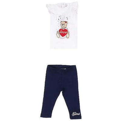 Guess Meisjes set t-shirt legging pure wit