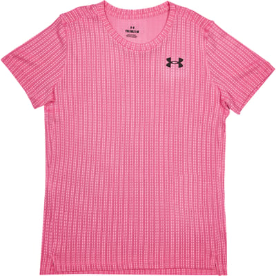 Under Armour Tech T-shirts Kinder - Roze - Maat 149 - 160 CM - Poly Jersey