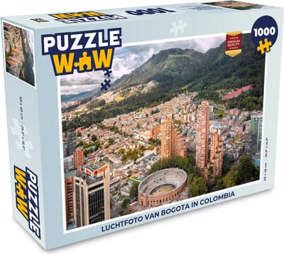 Puzzel Luchtfoto van Bogota in Colombia - Legpuzzel - Puzzel 1000 stukjes volwassenen