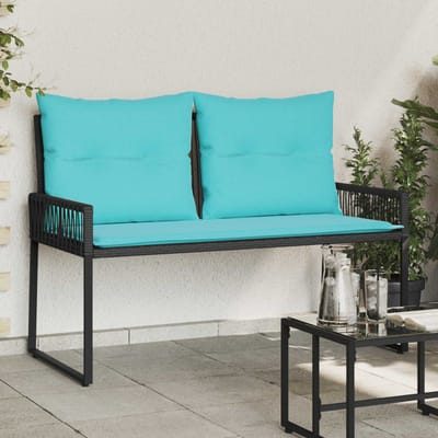 vidaXL - Tuinbank - 2 - -Seater - 4 - st - 110 - x - 59 - x - 82 - cm - poly - rattan