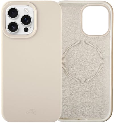 xoxo Wildhearts magnetisch hoesje geschikt voor iPhone 13 Pro MagSafe - Shockproof silicone case (beige ) - Backcover hoesje - Optimale bescherming - Telefoonhoesje met verhoogde camera rand - Beige