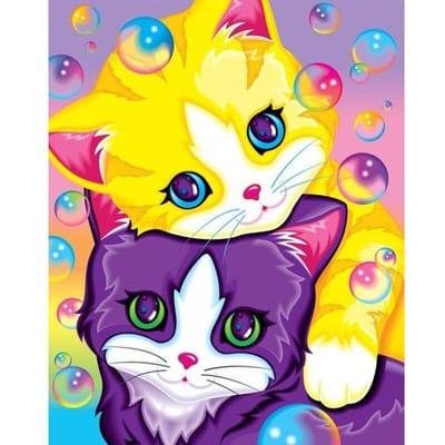 Volledige ronde boor 5D DIY Diamond schilderij  Cartoon kat  borduren kruissteek 3D Home Decor 30X40CM