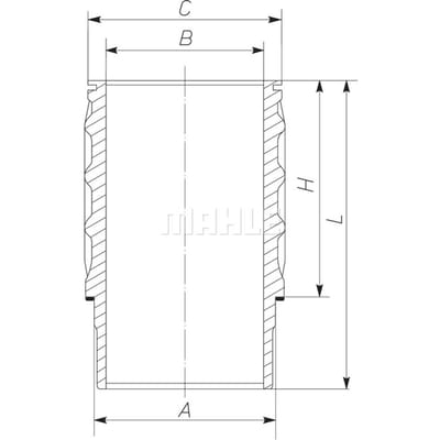 Voering, cilinderkop MAHLE 061 WN 26 00