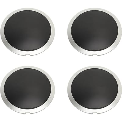 4 stuks Wielnaafkap 68078419AC Hoge Hardheid Centrale Naafkap met Chroom Sierlijst Vervanging voor FIAT 500 2007 tot 2019 White Circle White Letter