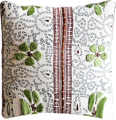 Kussens woonkamer | kussenhoes 45x45 cm | kussensloop | sierkussens | cushion cover | katoen | hand block printed