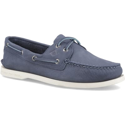 Sperry Authentic 2 Eye Leren Heren Donkerblauwe Bootschoenen