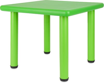 In Hoogte Verstelbare Kindertafel Groen (62x62cm) - Tekentafel en Speeltafel voor Kinderen 1-8 Jaar