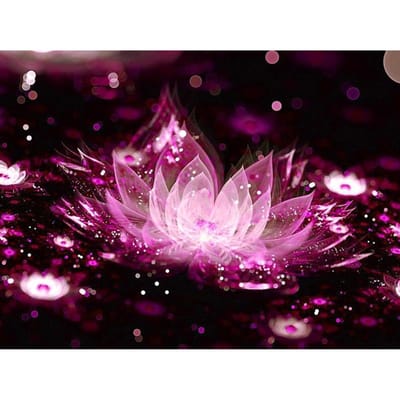 5D DIY diamant borduurwerk Overlord In Lotus volledige ronde diamant schilderij kruissteek strass 20X30CM pink