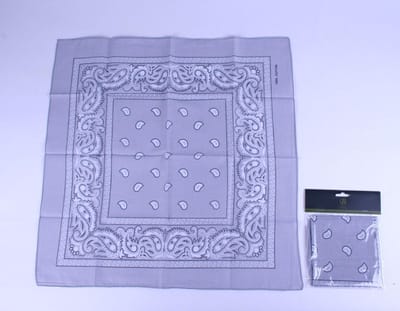 Bart Bandana Rain Drop rood 54 x 54 cm - Katoenen bandana - 54 - Grijs