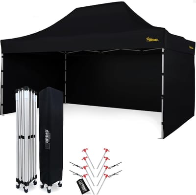 Waterdichte partytent 3x4,5 meter met zijwanden en stalen frame