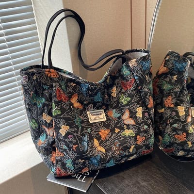 Dames Tote Bag met Grote Capaciteit Modieuze Veelzijdige Canvas Tas voor Dames Ins Mode Commuter Eén-schouder Boodschappentas gray