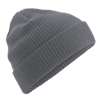 Beechfield Uniseks Organic Cotton muts voor volwassenen (Grafietgrijs)