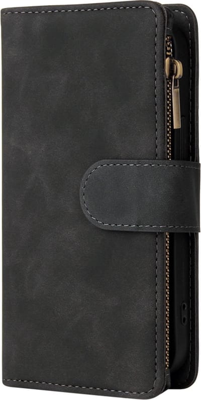 BookCover Wallet Etui voor iPhone 13 Mini Zwart