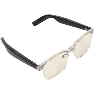 Lunettes intelligentes Bluetooth5.3 Blocage de la lumière bleue Étanches IPX4 Appel mains libres pour écouter de la musique transparent