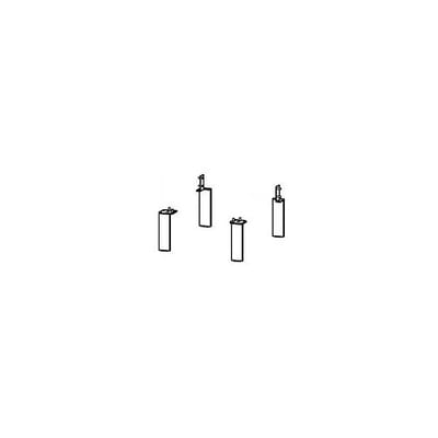Duravit plinth feet aluminum, 4 pieces UV999200000