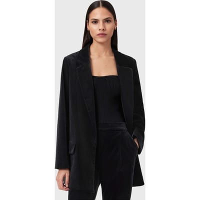 AllSaints Aleida Vel Blazer Black Taglia: 12 | Blazers Outlet | Donna | Nero