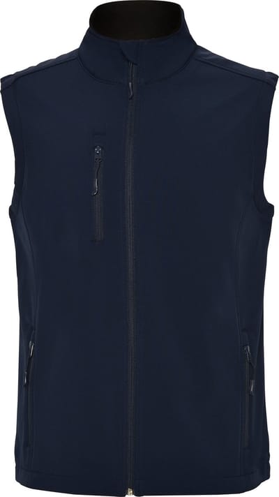 Donker Blauwe soft shell bodywarmer model Quebec merk Roly maat M